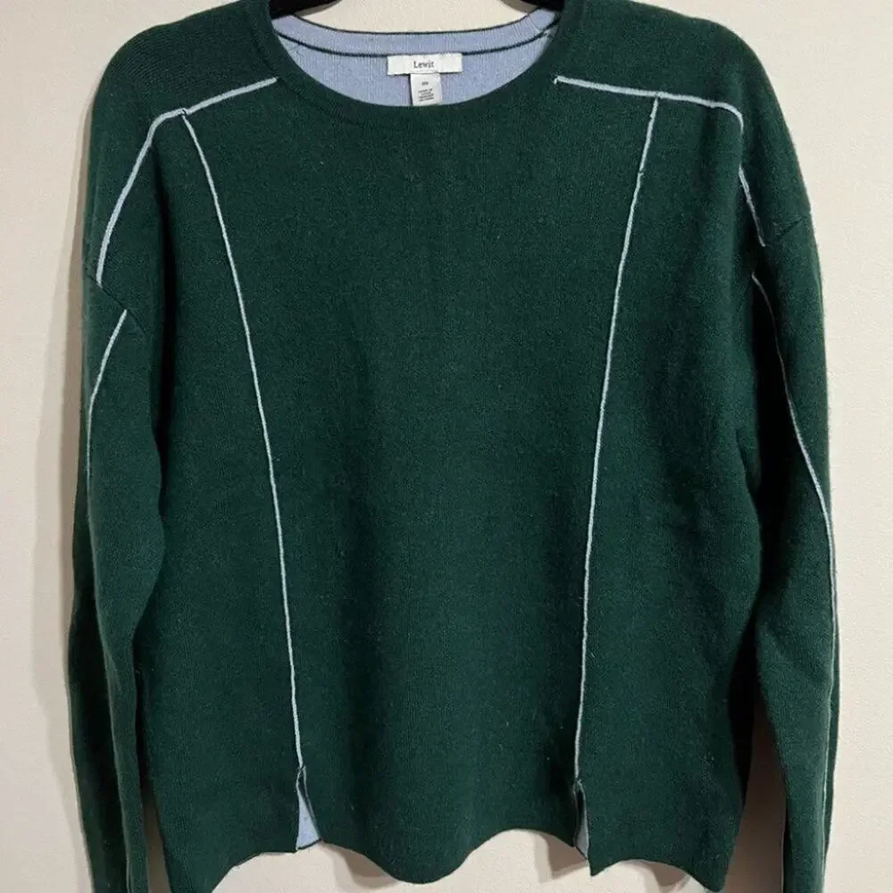 Lewit double knitted cashmere blend sweater Size Medium